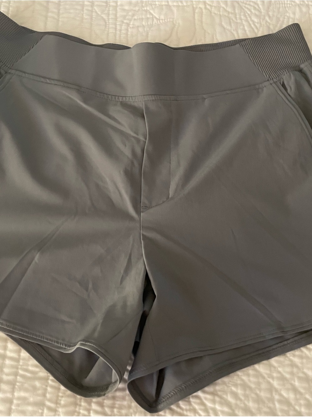 Women's Gray Athletic Shorts - Lightweight Performance